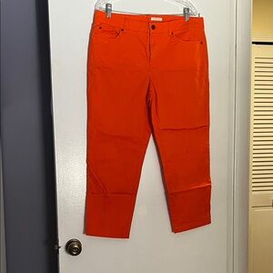 Jones New York Orange Straight Leg Pants